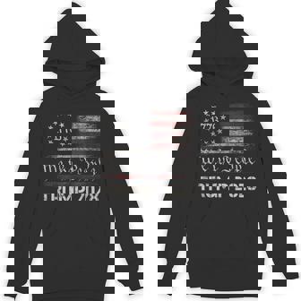 Pro Trump 2028 President America Us Flag Retro 4Th Of July Hoodie | Mazezy