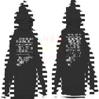 Proud Army Girlfriend American Flag Veteran Military Hoodie - Monsterry