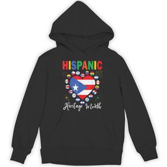Puerto Rico Hispanic Heritage Month Puerto Rican Flag Hoodie - Thegiftio UK