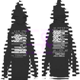 Purple Alzheimers Awareness Walk To End Alzheimers Dementia Hoodie | Mazezy