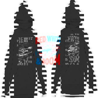 Racing Car 4Th Of July Independence Day Red White And Boom Hoodie - Monsterry