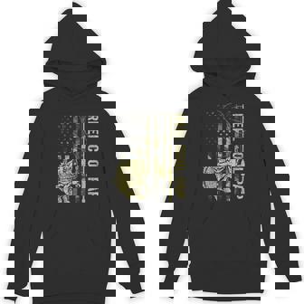 Reel Cool Pap Camouflage American Flag Fathers Day Hoodie - Monsterry