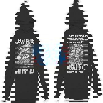 Regulators Mount Up 4Th Of July Patriotic American Flag Hoodie - Monsterry