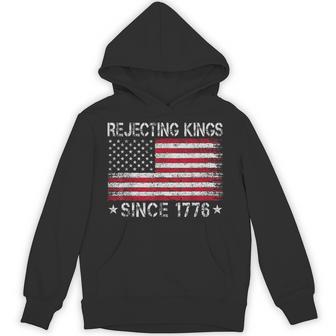 Rejecting Kings Since 1776 American 8647 4Th Of July 86 47 Hoodie - Thegiftio UK