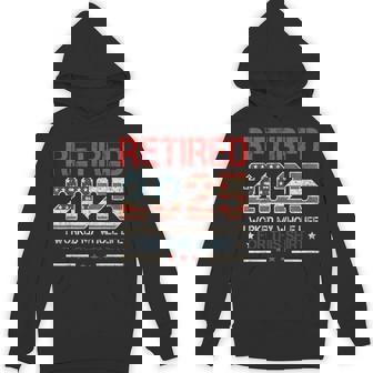 Retired 2025 Retirement Worked Whole Life For This Mens Hoodie - Thegiftio UK