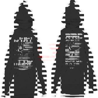 Retired Air Force Veteran Usa Flag Patriotic Veterans Day Hoodie - Thegiftio