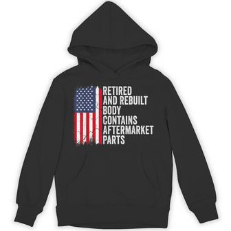 Retired And Rebuilt Body Contains Aftermarket Parts Retired Hoodie - Thegiftio UK
