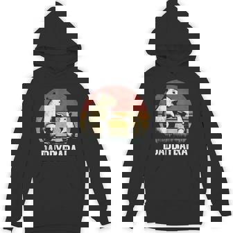 Retro Capybara Dad And Son Bumps Capybara Father's Day Hoodie - Thegiftio UK