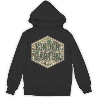Retro Old Camo Back To School Kindergarten Boys Camouflage Hoodie - Thegiftio UK