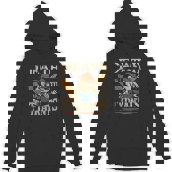 Retro Rabbit Meme Death To Tyrants Vintage 90S Hoodie - Monsterry