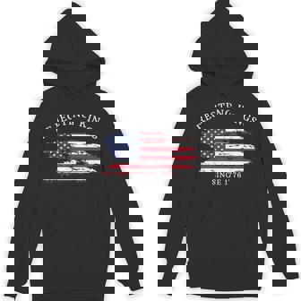 Retro Rejecting Kings Since 1776 American Flag Hoodie - Thegiftio UK