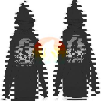 Retro Vintage Bigfoot Dad Fathers Day Father Son Matching Hoodie | Mazezy