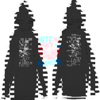 Retro Wtf Is A Kilometer Patriotic American Skeleton Hoodie - Monsterry