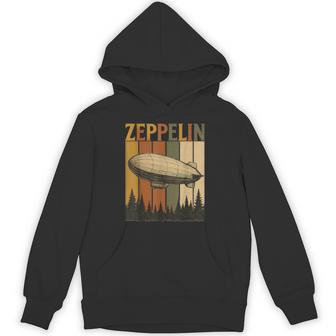 Retro Zeppelin Airship Vintage Rock Style For Men Hoodie - Thegiftio UK