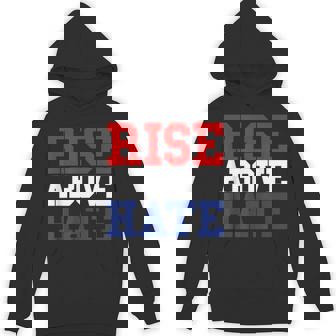 Rise Above Hate Red And Blue America パーカー - Kawaiitshirt