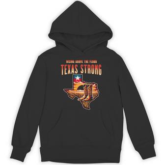 Rising Above The Flood Texas Strong Cowboys Hoodie - Thegiftio UK