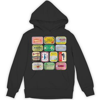 Sardine Fisherman Aesthetic Vintage Beach Coastal Sardine Hoodie - Thegiftio UK