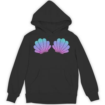 Sea Shell Bra Mermaid Birthday Beach Party Halloween Costume Hoodie - Thegiftio UK