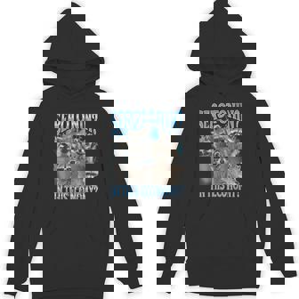 Serotonin In This Economy Raccoon Meme Bootleg Graphic Hoodie - Monsterry