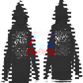 I Like How She Explodes 4Th Of July Fireworks Couples Hoodie - Thegiftio UK