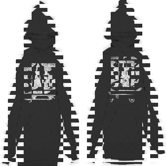 Skater Dad Father's Day Skateboard Skater Dad Vintage Hoodie - Thegiftio