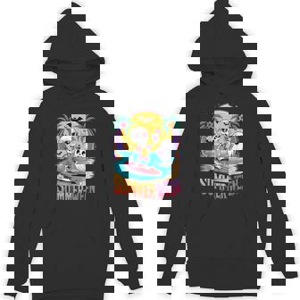 Skeleton Ghost Spooky Beach Holiday Summer Party Summerween Hoodie - Thegiftio