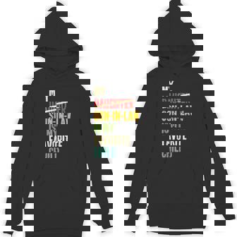 My Son In Law Is My Favorite Child Humor Fathers Day Retro Hoodie - Thegiftio