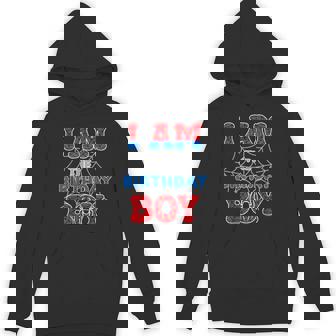 Spider Web Birthday Party I Am The Birthday Boy Hoodie - Thegiftio