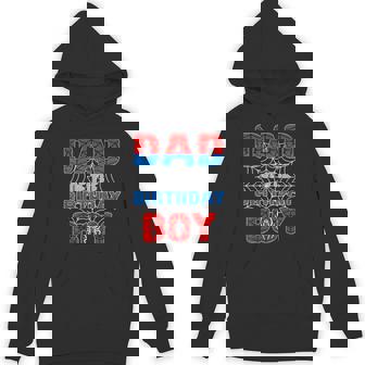 Spider Web Birthday Party Dad Of The Birthday Boy Hoodie | Mazezy