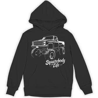 Squarebody Life 1985 K10 Square Body Truck 4X4 Truck Life Hoodie - Thegiftio UK