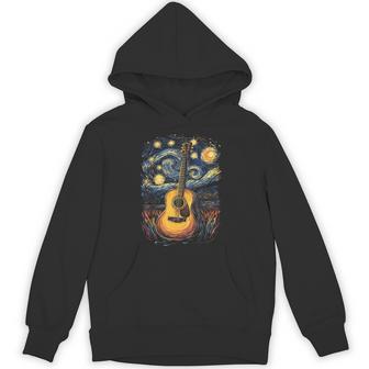 Starry Night Inspired Acoustic Guitar Hoodie - Thegiftio UK
