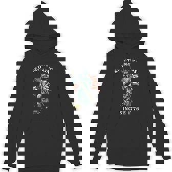 Statue Of Liberty 4Th Of July Rejecting Kings Since 1776 Hoodie | Mazezy