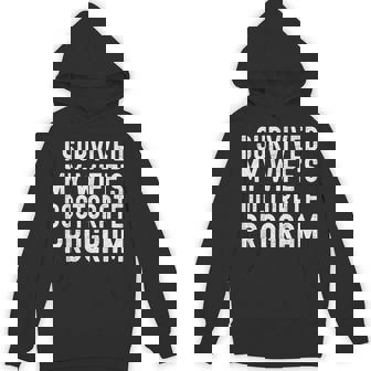 I Survived My Wife's Doctorate Program Phd Graduate Husband Hoodie - Thegiftio