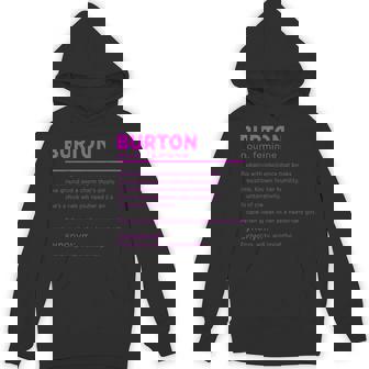 Team Burton 姓 誕生日や家族の集まりに パーカー - Kawaiitshirt