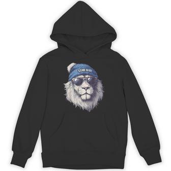 Touchdown American Football Game Day Lion Sunglasses Cool Hoodie - Thegiftio UK