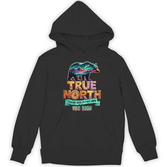 True-North Trusting Jesus In A Wild World Vbs Bear Nature Hoodie | Mazezy
