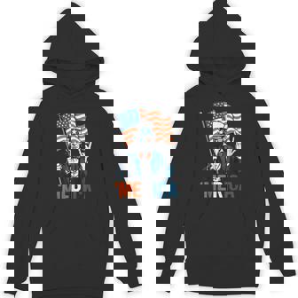 Uncle Sam Merica Rock 4Th Of July American Flag Usa Hoodie | Mazezy