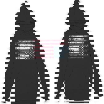 Upside Down American Flag Vintage Upside Down Usa Flag Hoodie - Thegiftio