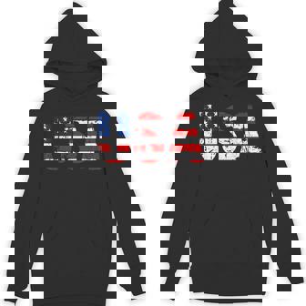 Usa Flag American Flag Us National Patriotic Usa 4Th Of July Hoodie - Monsterry
