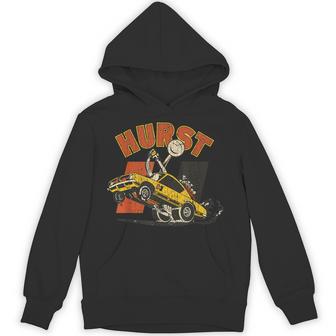 Vintage Car Retro Hurst Racing Meme Hand Engine Hoodie - Thegiftio UK