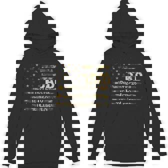 Vintage Dad Hero Legend Usa American Camo Flag Father’S Day Hoodie - Monsterry