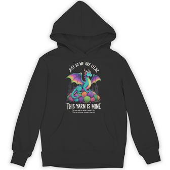 Vintage Yarn Dragon Knitting Crochet Lover Hoodie - Thegiftio UK