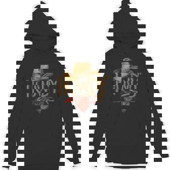 Vintage Howdy Cowboy Retro Western Howdy Cowboy Hoodie - Thegiftio