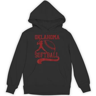 Vintage Oklahoma Softball Player Hoodie - Thegiftio UK