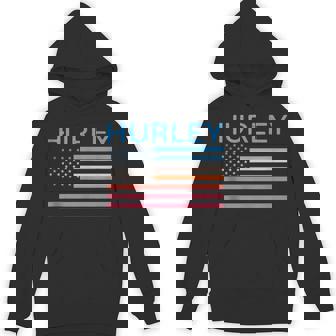 Vintage Sunset American Flag Hurley Virginia Hoodie - Thegiftio UK