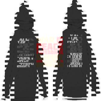 War Is Peace 引用tシャツ パーカー - Kawaiitshirt