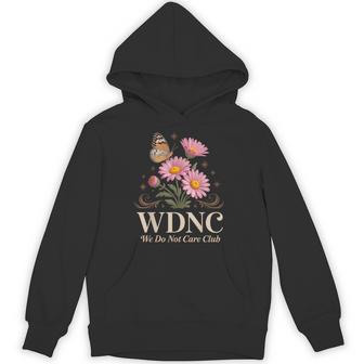 Wdnc Flowers Menopausal Perimenopausal Wdnc Hoodie - Thegiftio UK