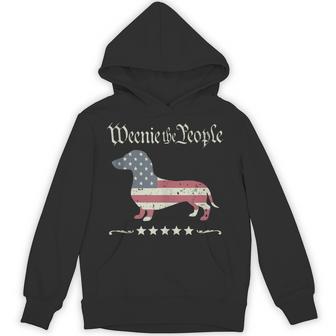 Weenie The People American Flag 4Th Of July Dachshund Lover Hoodie - Thegiftio UK