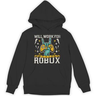 Will Work For Gamer Humor Meme Hoodie - Thegiftio UK