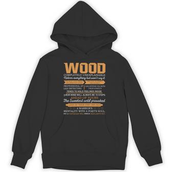 Wood Completely Unexplainable Notices Everything But Won’T Say It Name Hoodie - Seseable
